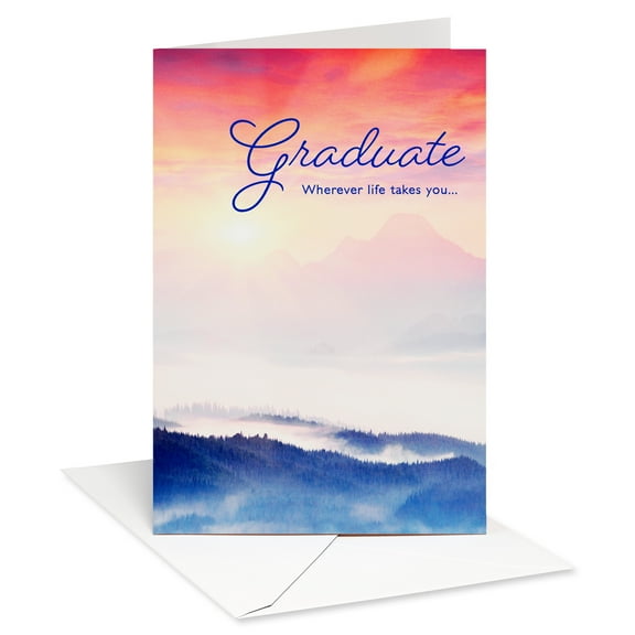 American Greetings Religious Graduation Card for Graduate (Scenic Inspirational Message)