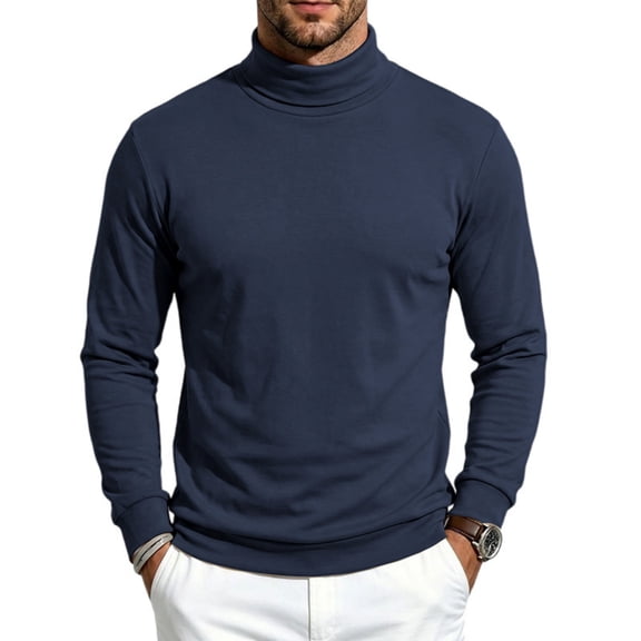 Men's Thermal Shirt Thin Fleece Lined Long Sleeve Base Layer Lightweight Workout Undershirts