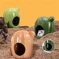 thumbnail image 6 of Summer Hamster Porcelain House Guinea Pigs House Cool Nest Small Animal Nest Summer Cool Cage for Hamster Rodents Cage, 6 of 7