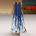 thumbnail image 2 of Outfmvch white dress Plus Size Print Daily Casual Sleeveless Vintage Bohemian V Neck Maxi Dress womens dresses fall dresses, 2 of 9