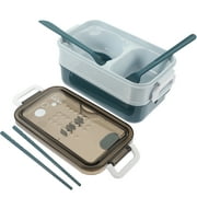 Lunchbox Heated for Adults Omnie Kids Sealed Containers Food 2 Tier Holder Office Bento Double Layer Heating