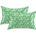 thumbnail image 2 of GZHJMY St. Patrick's Day Clover Satin Pillowcase, Soft Breathable Silk Pillow Case with Envelope Closure for Hair and Skin, Queen Size 30 x 20 Inch Home Decor, 2 of 7