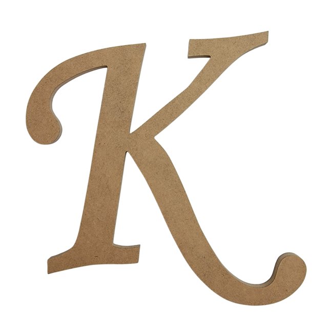 Wooden Letter Unfinished, Monotype Font, Craft Cutout