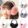 thumbnail image 3 of TELOLY Foldable Winter Ear Muffs Faux Plush Warm Earmuffs Cute Foldable Outdoor Ear Warmers For Women Girls, 3 of 7