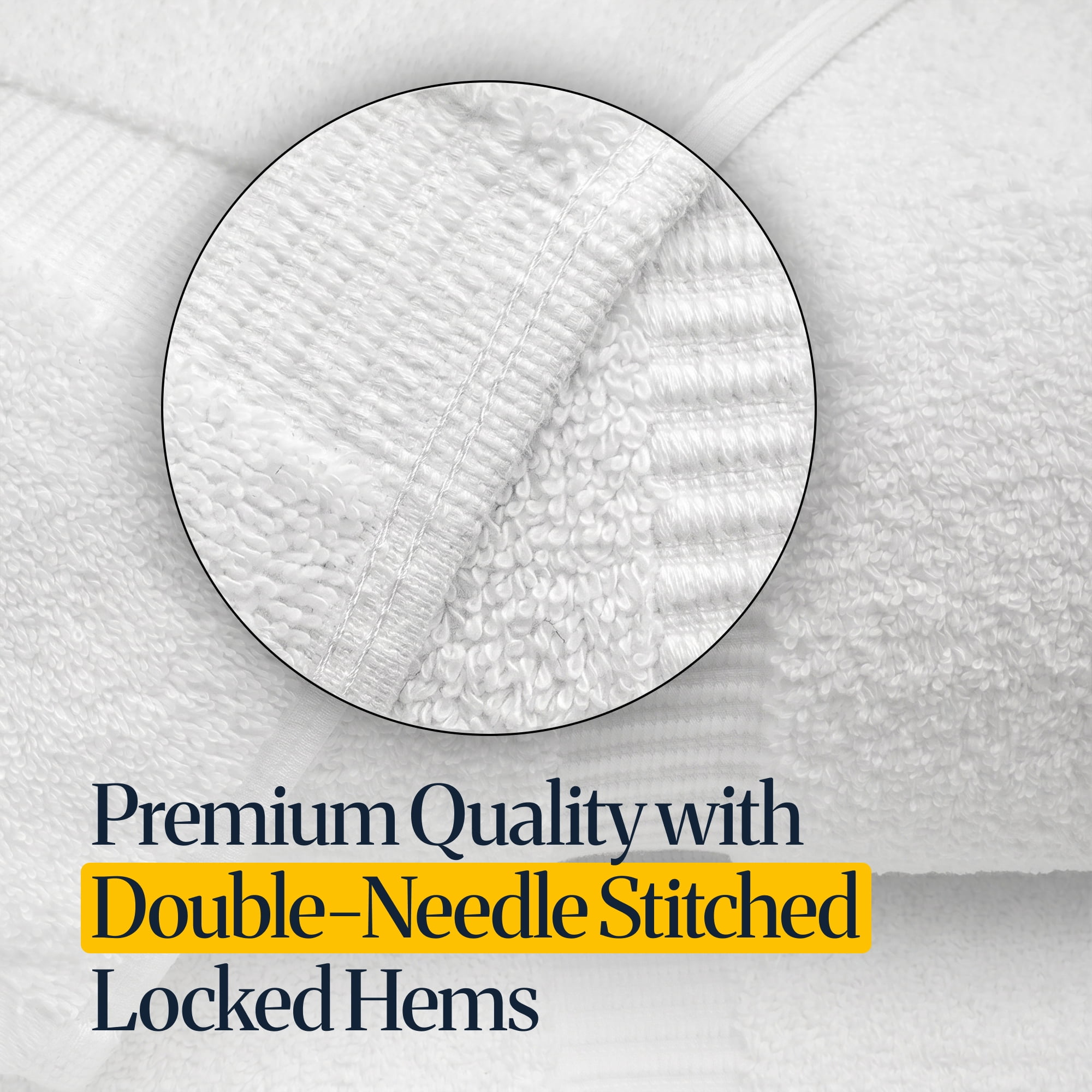 belem Forte Premium 72 Salon Towels Bulk 16x32 - 72 Pack Wholesale - 100% Cotton White Hand Towels Bulk