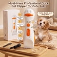 thumbnail image 3 of WAAYEEPAL Cute Duck Pet Hair Clipper, Low Noise Silent Dog Cat Grooming Trimmer, 3 Adjustable Cutting Lengths USB Rechargeable Electric Shaver for Small Puppies Kittens, 3 of 9