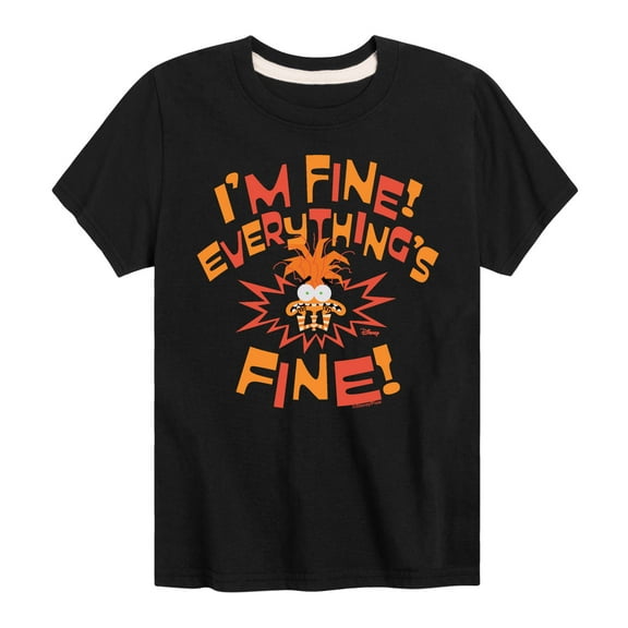 Inside Out 2 - Everythings Fine - Youth And Toddler Short Sleeve T-Shirt
