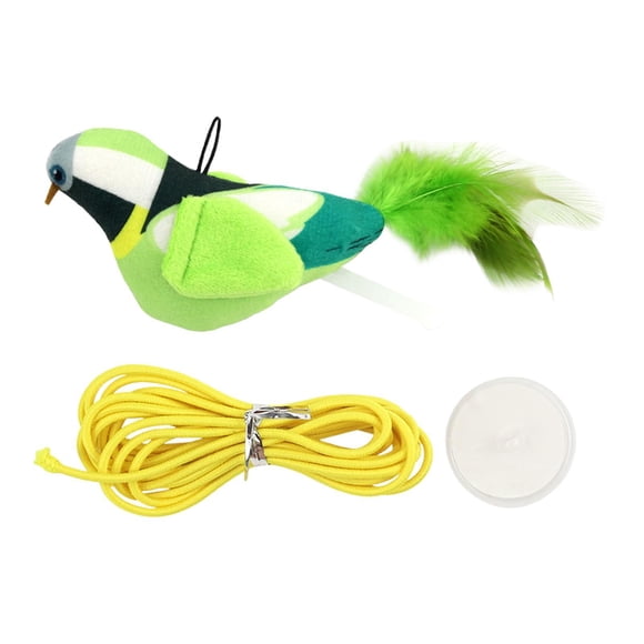 Juguete de peluche para gato jinwen con puerta colgante juguete de actividad verde