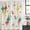 Teal green, orange, yellow, variant on Green Yellow Diamond Shower Curtain, Waterproof Shower Curtains for Bathroom, Modern Geometric Middle Century Beige Washable Fabric Bathtub Curtain Set Bath Decor with 12 Hooks Stall 36"x72"