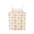 thumbnail image 3 of Ahuyic Summer Girls Top,Toddler Girls Cotton Tank Top,Childrens Summer Printed Strap Tank For Elastic And Versatile Suitable For Toddler Kids Bottom Tank Round Neck Strap Tank, 3 of 4