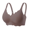 thumbnail image 2 of Wireless Bras for Women Full Coverage Seamless Scalloped Push Up No Underwire Everyday Bra with Air Holes, 2 of 5