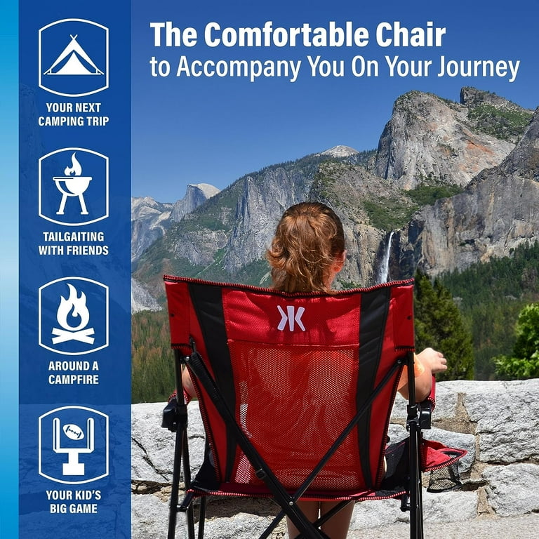 Kijaro Kawachi Dual Lock Portable Camping/Lawn Chair, Collapsible