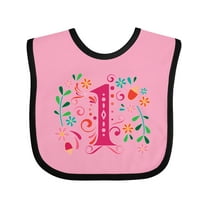 Inktastic 1st Birthday Party 1 Year Old Girls Girls Baby Bib