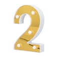 thumbnail image 4 of Number Light, Gold Indoor Lighting Sign Light Fashion  For Home Decorating For Party, 4 of 8