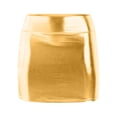 thumbnail image 6 of vigerkar Women's Shiny Stretchy Metallic Liquid Look Mini Skirts GD1, XXL, 6 of 8