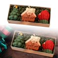 thumbnail image 1 of Handmade Snowman Deer Shape Aromatherapy Candle Festive Holiday Scented Wax Decoration for Home, 1 of 6