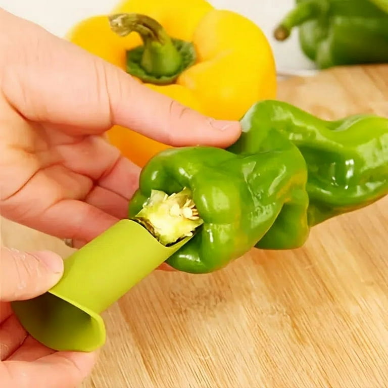 Yellow Green Plastic AmaZeus Pepper Corer Fruit Vegetable Cutter, For  Kitchen