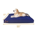 thumbnail image 2 of Dog Bed Extreme Comfort Memory Foam Dog Bed  Rectangle Pat Sleeping Mat with Lining and Machine Washable Durable Cover  Black, 2 of 4