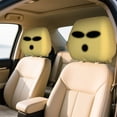thumbnail image 6 of Funny Car Headrest Cover, Personalized Universal Headrest Seat Cover for Auto Interior, Soft Breathable Fabric with Elastic Edge, Easy to Install Fit Most Cars Sedan SUV, 14.2 x 6.7 in, 6 of 6