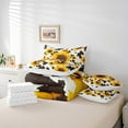 thumbnail image 5 of Erosebridal 7 Pcs Sunflower Cow Comforter Set Full Size,Cow Printed Bed in a Bag with Flat Sheet and Fitted Sheet for Cowboy Cowgirl,Farmhouse Cowhide Bedding Set with Pillowcase and Sham, 5 of 5