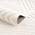 thumbnail image 6 of "Hauteloom Textured Woven Neutral Area Rug - Soft Shag Plush Pile - Boho Farmhouse - Beige, Cream, Gray - 5'3"" x 7'", 6 of 13