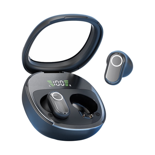 Speakers Bluetooth Wireless, Wireless Bluetooth Earphones Stereoscopic Sound Quality in Ear Mini Transparent Digital Display Earphones
