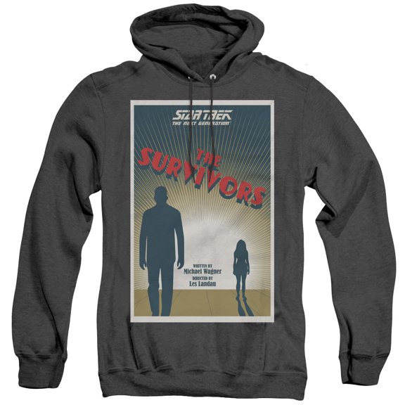 Star Trek Tng Season 3 Episode 3 Adult Heather Hoodie Sweatshirt Black