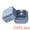 Haze Blue, variant on Velvet Ring Box for Proposal Engagement Wedding Ceremony Storage 2 Slots Golden Yellow