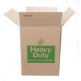 Duck Brand HeavyDuty Tall Moving/Storage Boxes, 18l x 18w x 24h, Brown