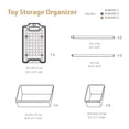 thumbnail image 6 of UNiPLAY Toy Organizer With 12 Removable Storage Bins, Multi-Bin Organizer for Books, Building Blocks, School Materials, Toys with Baseplate Board Frame (White), 6 of 8