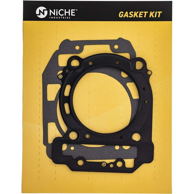 NICHE Cylinder Head and Base Gasket Kit Set Combo For 2003-2017 Ski-Doo Renegade Can-Am Commander 420630195 420630850, Base Gasket Replaces OEM Part Numbe...