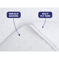 thumbnail image 2 of Alfombra de baño American Soft Linen 100% algodón, 43 x 61 cm, color blanco, 2 of 9