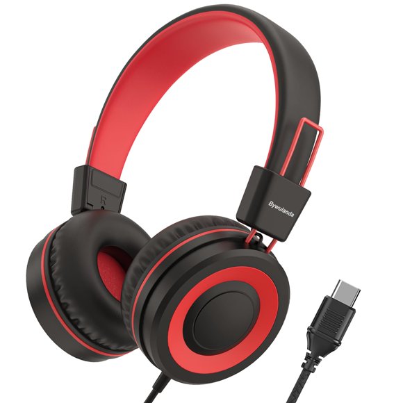 Auriculares Bywulanda Upgrade USB tipo C para niños, 94 dB, volumen seguro
