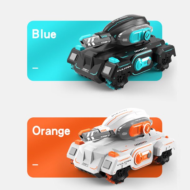 Student interaction RC car toy 4WD water bomb tank electric car toy shooting competitive tank remote control drift car boy toy zhangyuxiang LED
