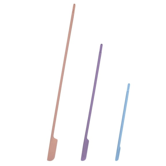 PAMINGONO Spatula for Cosmetic Application Silicone Assorted Color 3pcs