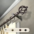 thumbnail image 5 of InStyleDesign  Torison Adjustable Curtain Rod Satin Nickel 120 to 170 inches Silver Finish, 5 of 5