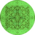 thumbnail image 1 of Ahgly Company Indoor Round Oriental Green Industrial Area Rugs, 6' Round, 1 of 4