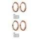 thumbnail image 2 of Jumpingount Pequeños pendientes de aro de plata Diseño único Galvanoplastia de acero inoxidable Accesorios de joyería de labios de cartílago Type8 NO8, 2 of 6