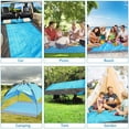 thumbnail image 5 of Hgallory Polyester Picnic Outdoor Blankets, Gradient Portable Foldable Picnic Mats for Beach Camping Hiking, with 1 x Carry Pouch, 4 x Stakes and 1 x Carabiner, 1PC, 79"x83", Blue, Rectangle, 5 of 9