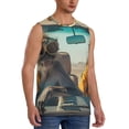 thumbnail image 2 of Balery Desert Monkeys Drive Camisetas sin mangas para hombre, absorbe la humedad y protege contra el mal olor.-Medium, 2 of 7