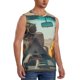 thumbnail image 2 of Fotbe Desert Monkeys Drive Men's Camiseta sin Mangas Estampada para Hombres, Playera Casual para Gimnasio, Entrenamiento, Playa-XX-Large, 2 of 7