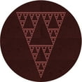 thumbnail image 1 of Ahgly Company Machine Washable Indoor Round Transitional Chocolate Brown Area Rugs, 3' Round, 1 of 7