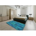 thumbnail image 5 of Ahgly Company Machine Washable Indoor Rectangle Transitional Dark Turquoise Green Area Rugs, 2' x 3', 5 of 7