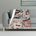 thumbnail image 6 of My Hero Academia Himiko Toga Anti-Pilling Flannel 32"X48" Super Soft Plush Air Condition Quilt Fluffy Warm Cozy Decorative Blankets, 6 of 7