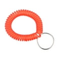 thumbnail image 1 of Unique Bargains Porte-Clés en Plastique Extensible avec Spirale, Rouge Clair 6 Pack, 1 of 5