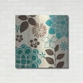 thumbnail image 3 of Luxe Metal Art 'Abstract Garden Blue II' by Veronique Charron, Metal Wall Art, 36"x36", 3 of 7