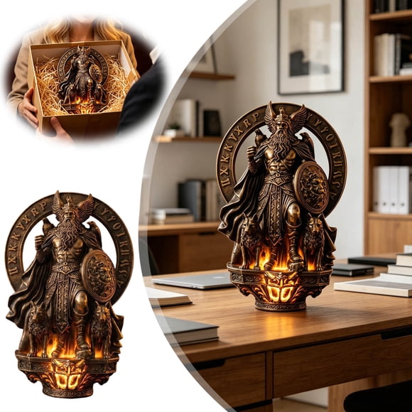Outdor Wall Lamp 10in Resin Wall Sconce Wall Light Medieval LED Wall For Bedroom Living Room Hallway For Lovers Mythology Fans