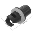 thumbnail image 2 of AURARMLET 4Ud Adaptador De Válvula Universal Para Inflables Con Conexión Rápida Y Durable Color Negro, 2 of 8