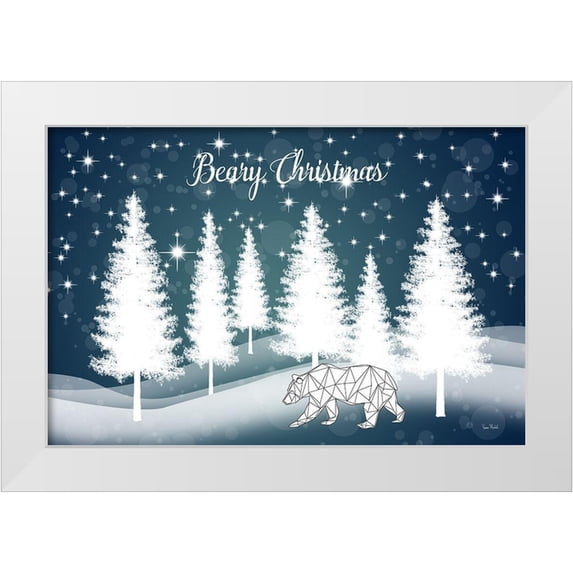 Murdock, Ramona 14x11 White Modern Wood Framed Museum Art Print Titled - Beary Christmas