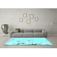 thumbnail image 3 of Ahgly Company Indoor Rectangle Abstract Light Blue Modern Area Rugs, 8' x 10', 3 of 4